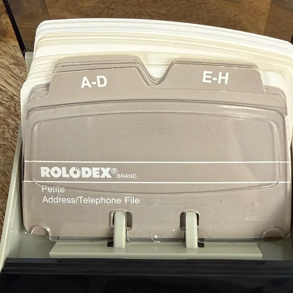 Vintage Rolodex Petite Address Telephone File Desk Organizer
